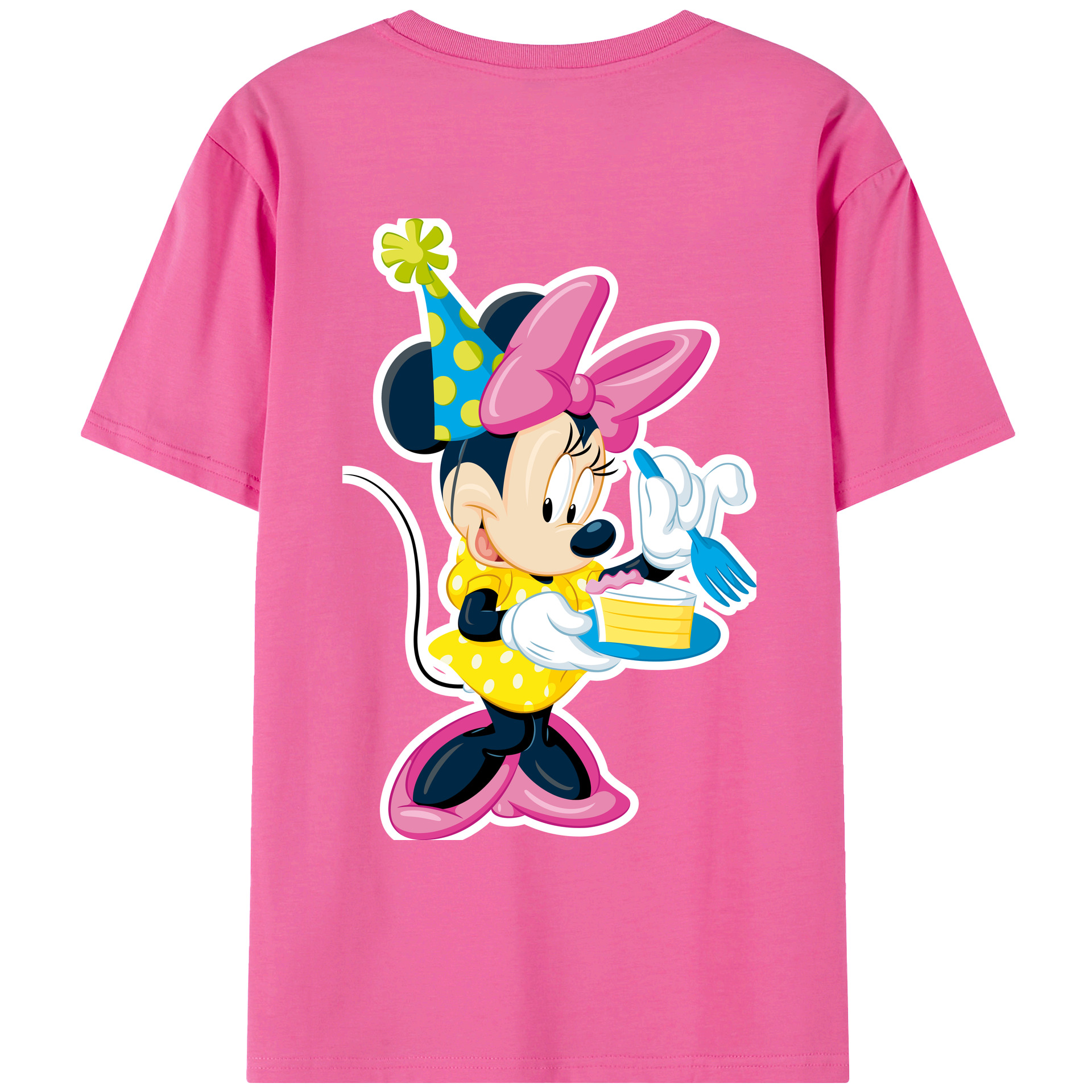 （画像用） ミッキーマウス Mickey Mouse レディース半袖Tシャツ(バックプリント)